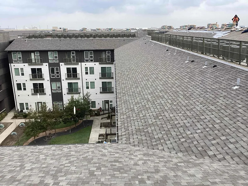 Roof repair work