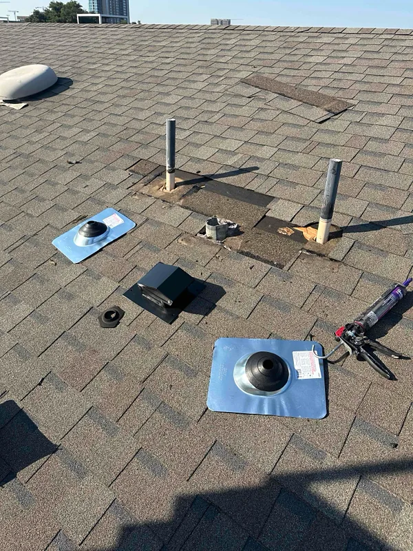 Completed roof